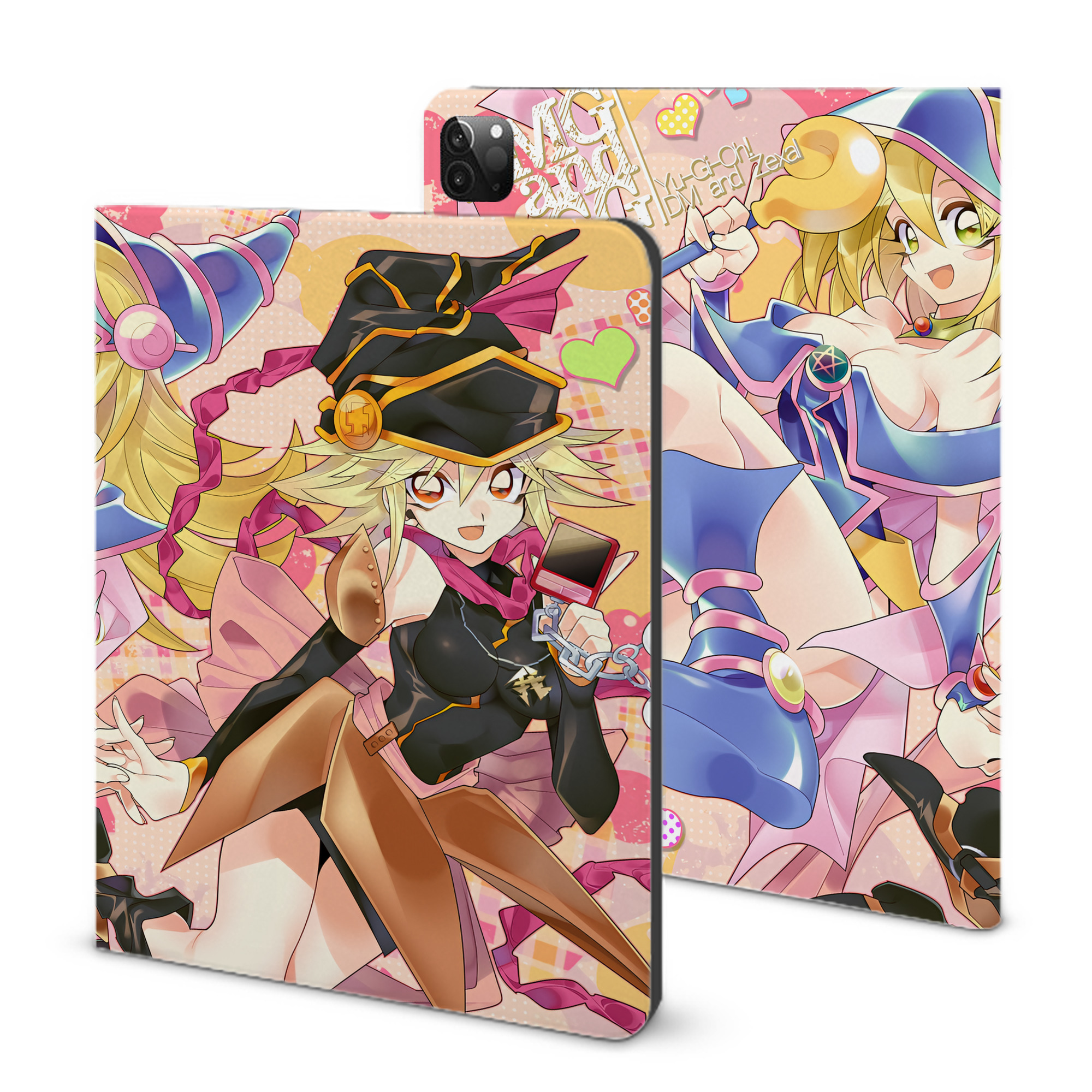 （画像用） 遊☆戯☆王 Yu-Gi-Oh! IPadケース ペンホルダー付き ブックスタイルデザイン